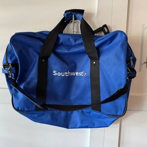 Southwest‎ Airlines Blue Duffle Bag Carry On Travel Gym Weekend Bag